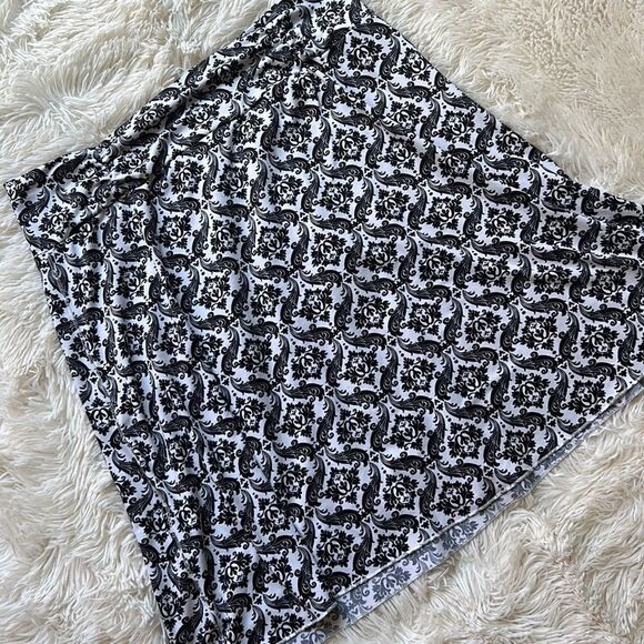Tranquility by Colorado Clothing Black & White Boho Skirt Size XXL 2X - Picture 1 of 5